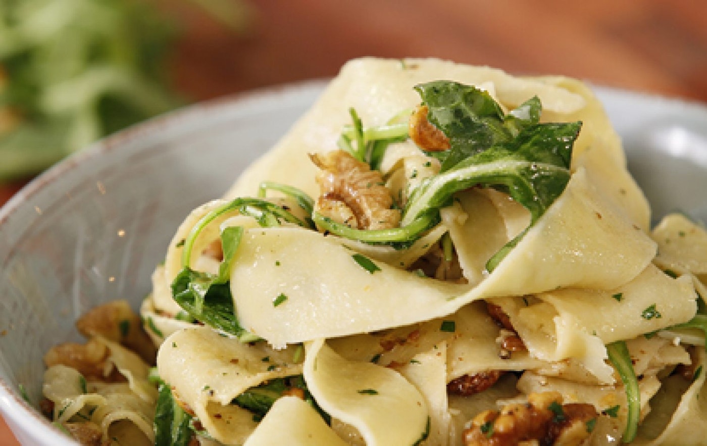 » Pappardelle with Olive Oil, Truffle and Walnuts