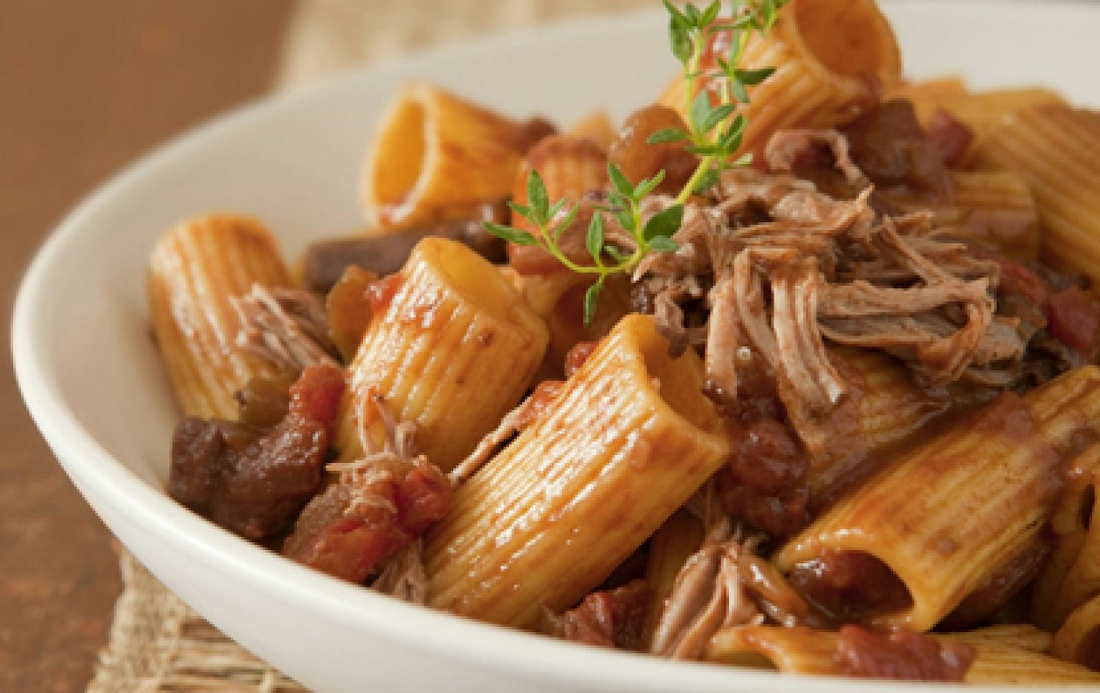 » Duck and Porcini Ragu with Rigatoni