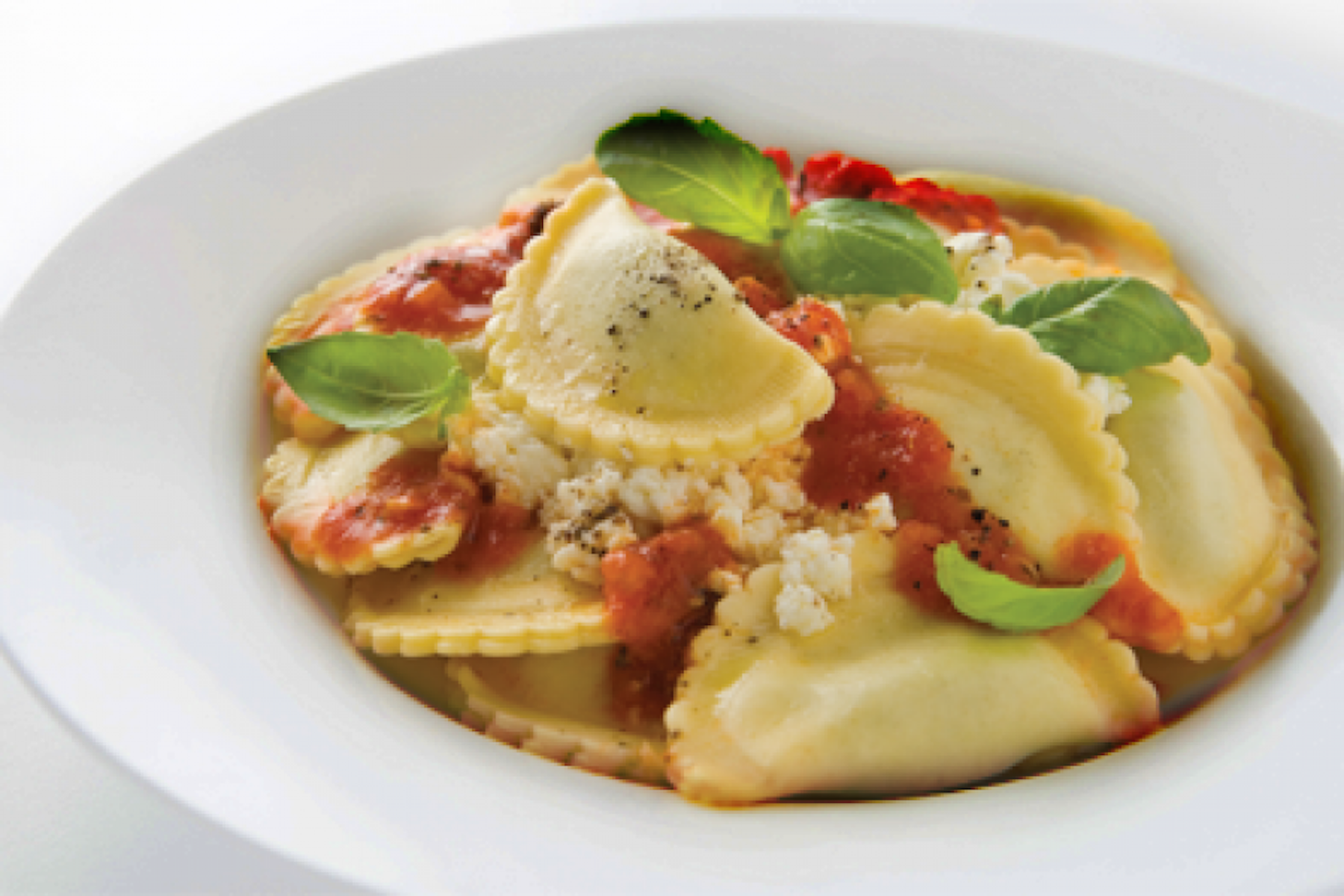 Spinach and Ricotta Agnolotti San Remo