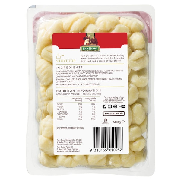 » Traditional Shelf Stable Gnocchi