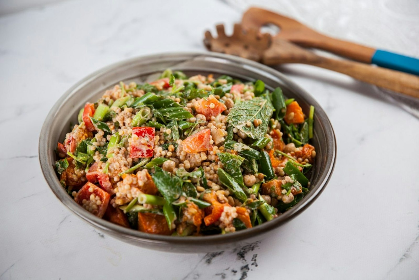 Pearl Couscous Salad With Pumpkin And Moroccan Spices