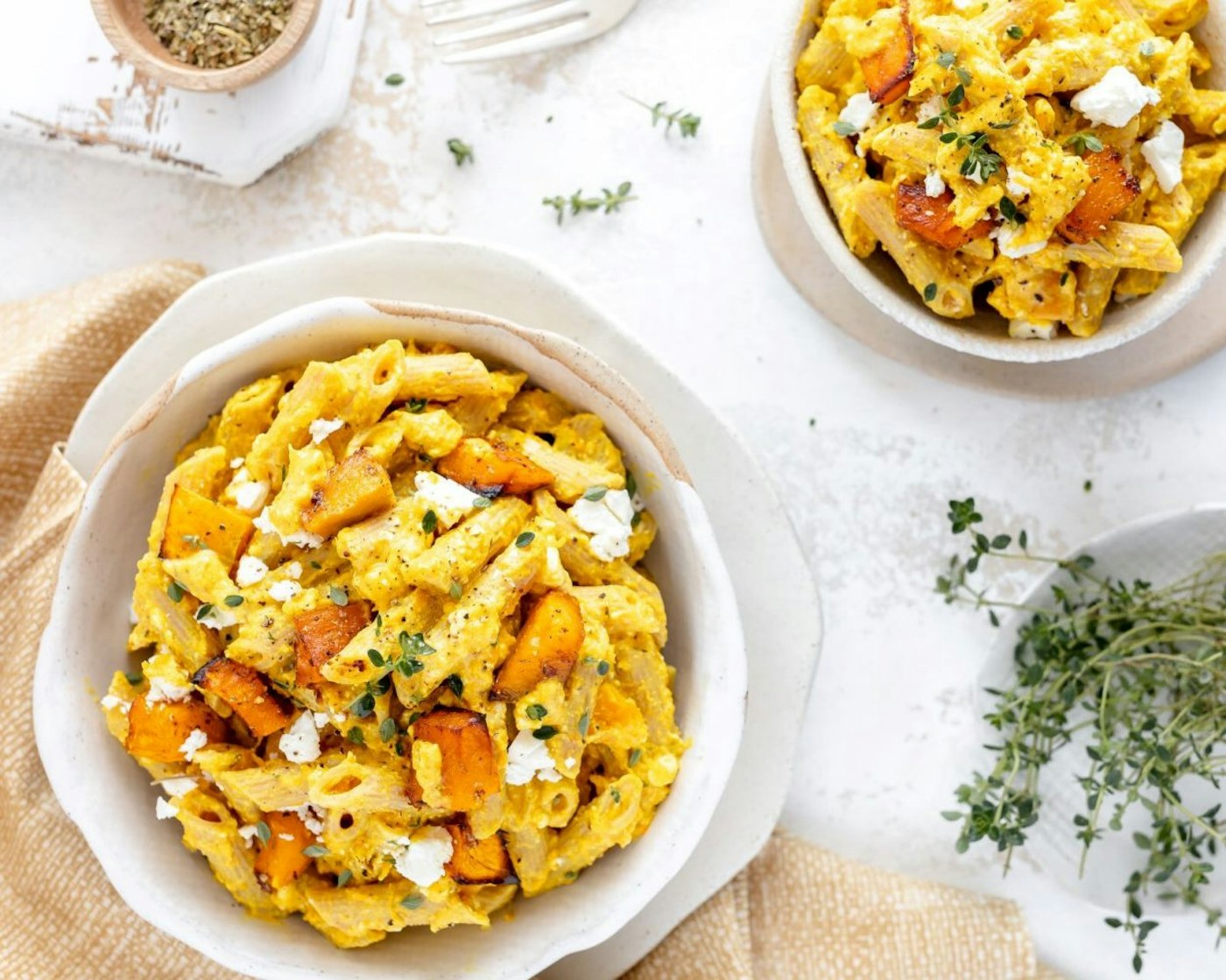 Roasted Pumpkin & Feta Pasta - San Remo